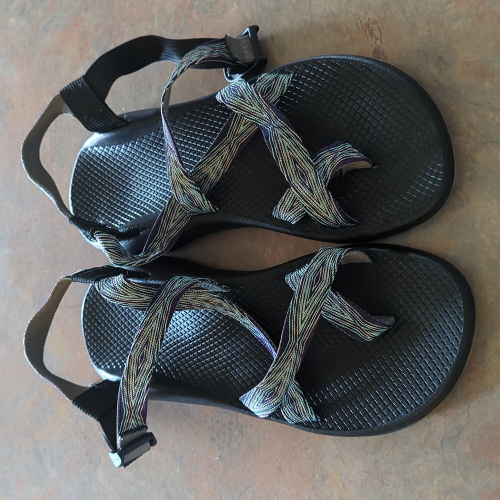 Chaco Women's turquoise and purple sandals size 11